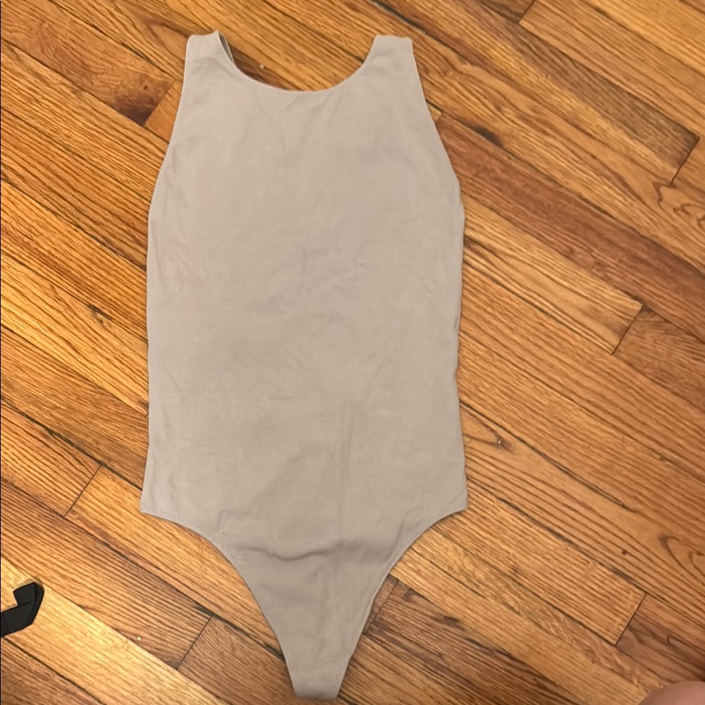 Aritzia Tan Open Back Bodysuit Wilfred Free